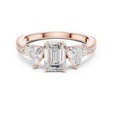 Gold Ring DDLR-1078, Rose Gold, view 4