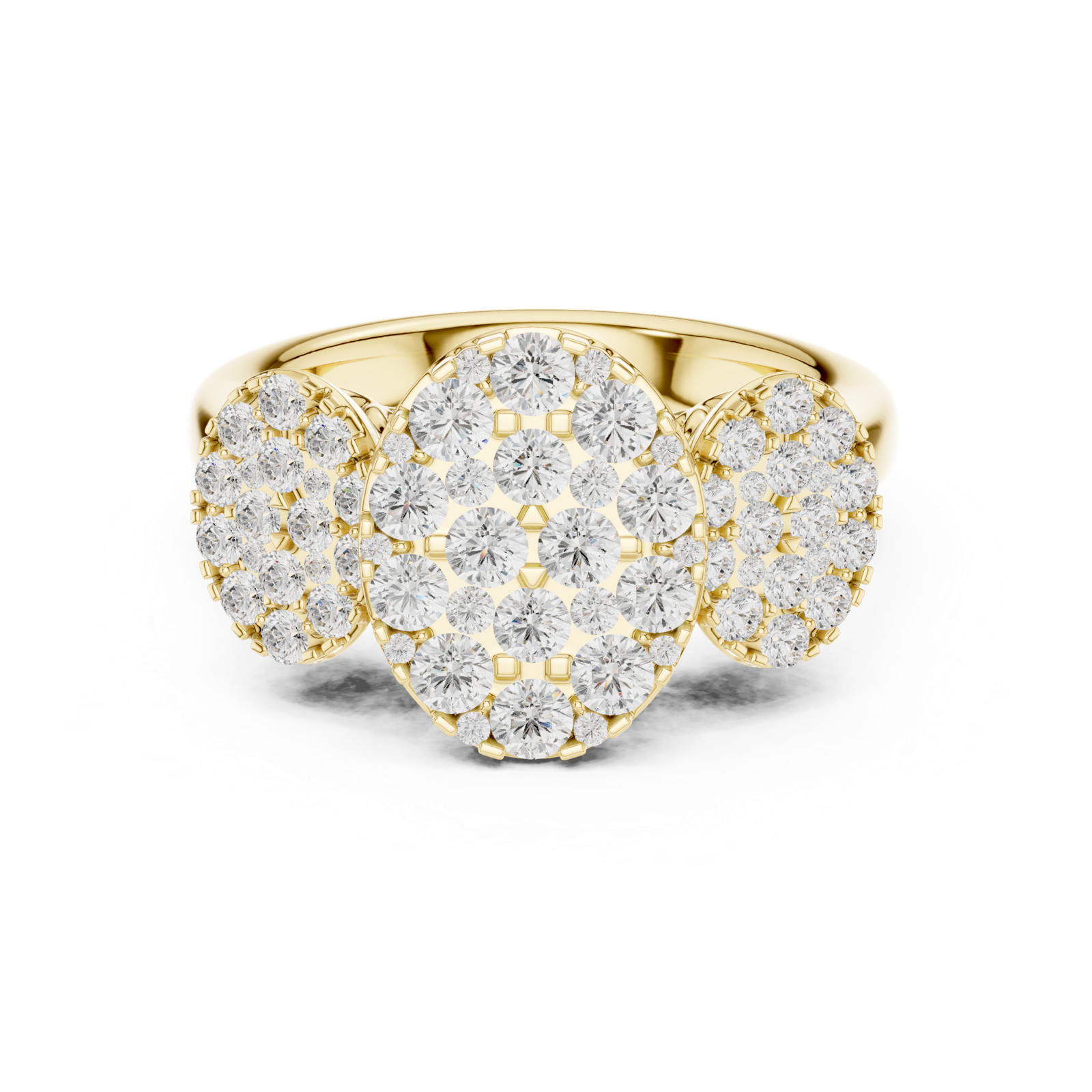 Gold Ring DDLR-779, Yellow Gold, view 4