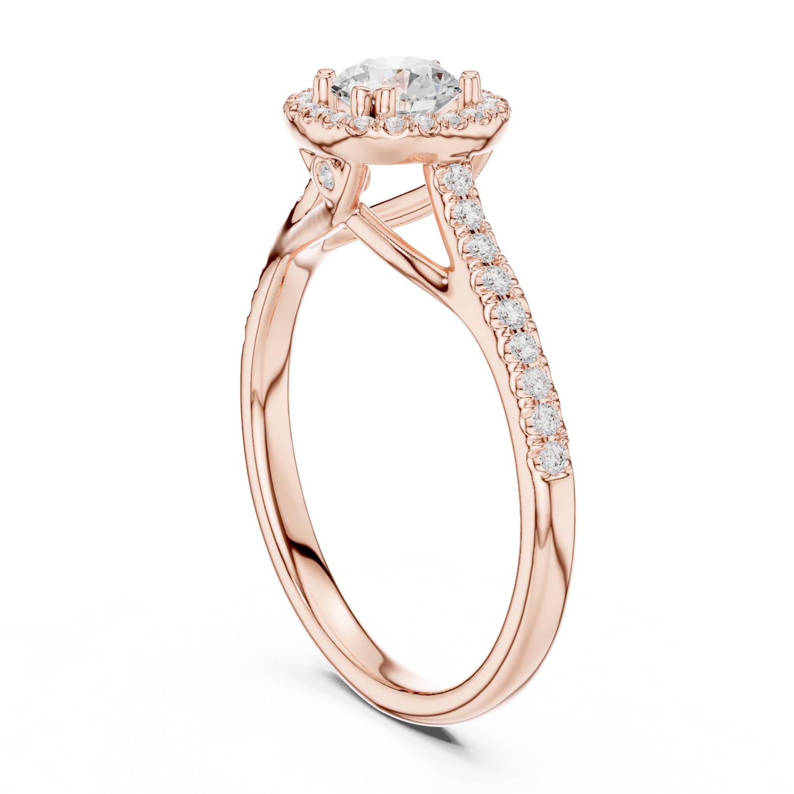 Gold Ring LR-0227, Rose Gold, view 1