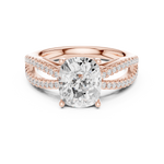 Gold Ring DDLR-734, Rose Gold, view 4