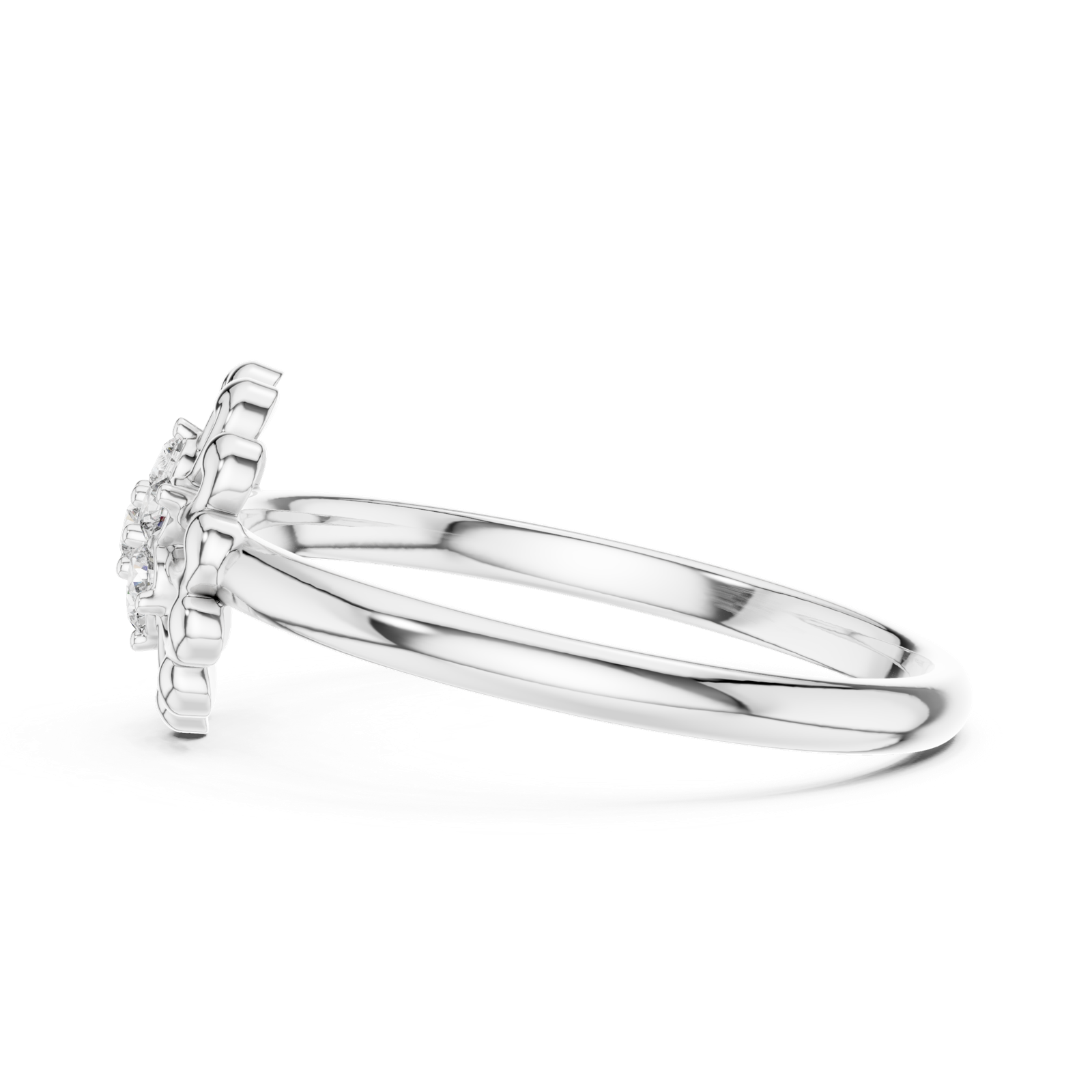 Gold Ring 1 (285), White Gold, view 3