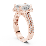 Gold Ring DDLR-341, Rose Gold, view 1