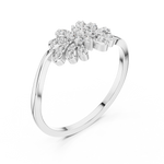 Gold Ring DR-6299, White Gold, view 2
