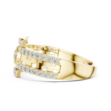 Gold Ring LR-01 (18), Yellow Gold, view 3