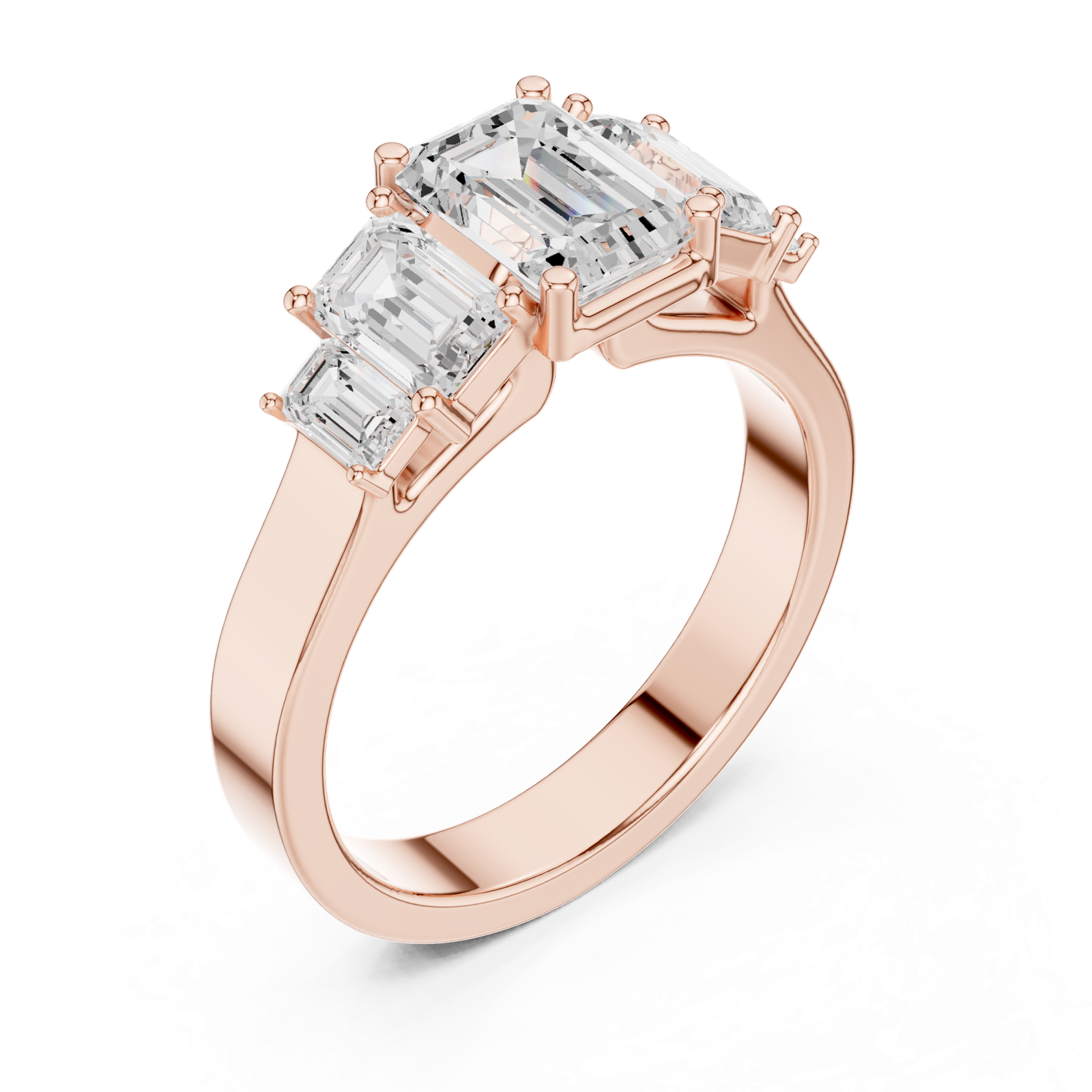 Gold Ring DDLR-1074, Rose Gold, view 2