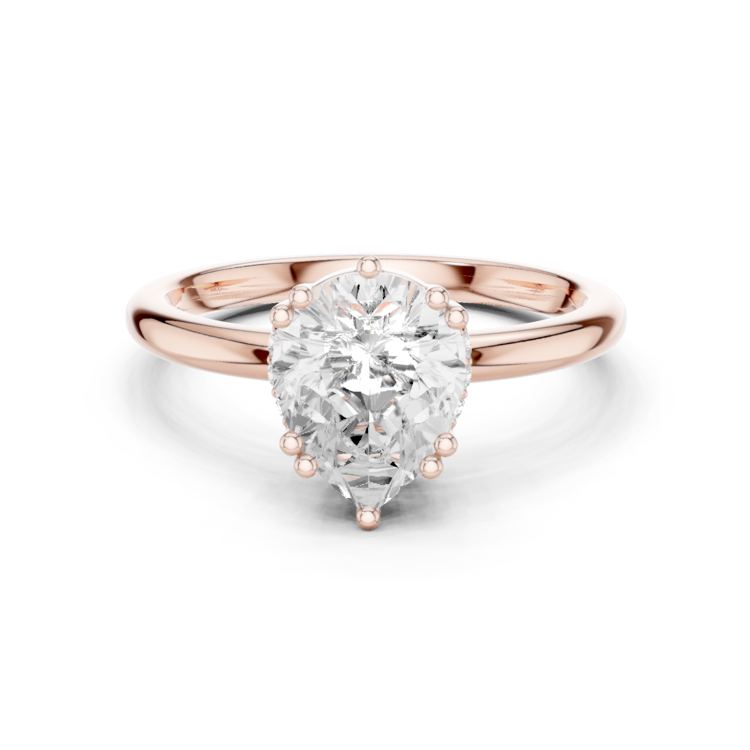 Gold Ring DDLR-928, Rose Gold