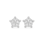 Gold Earrings AVBER, White Gold, view 4