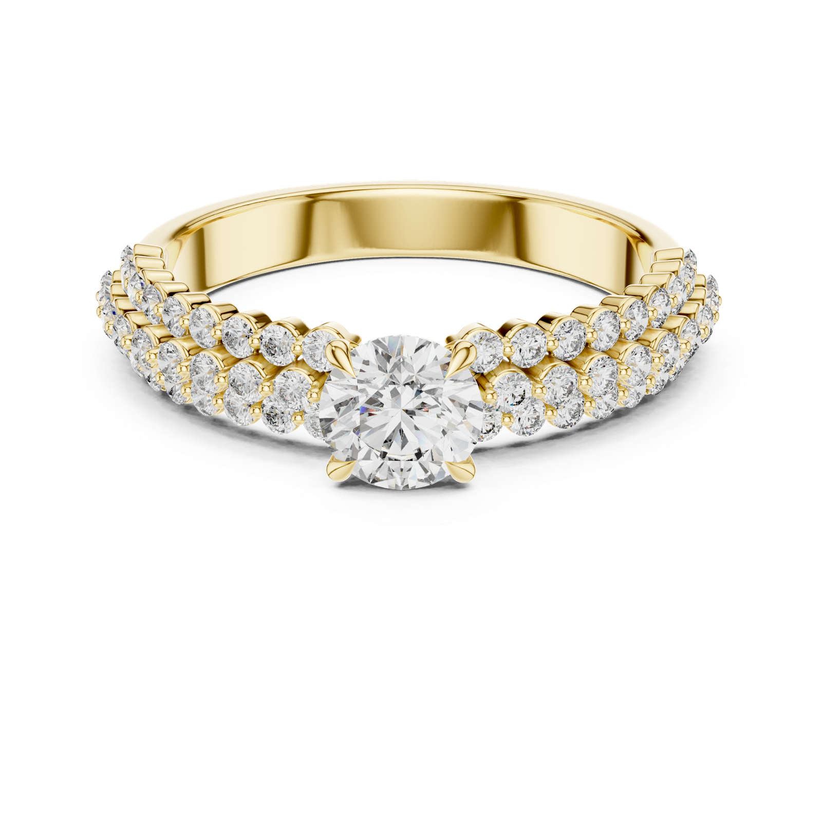 Gold Ring DDLR-005, Yellow Gold, view 4