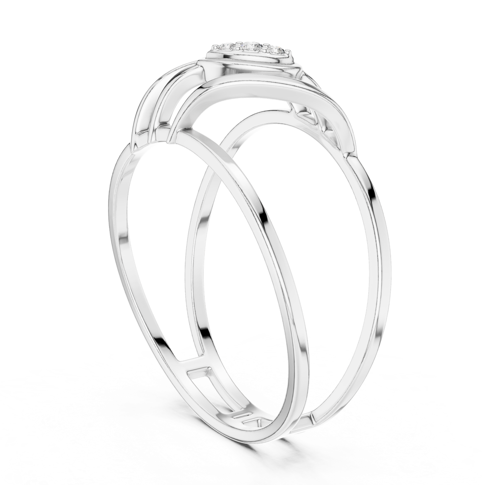 Gold Ring 1 (174), White Gold, view 1