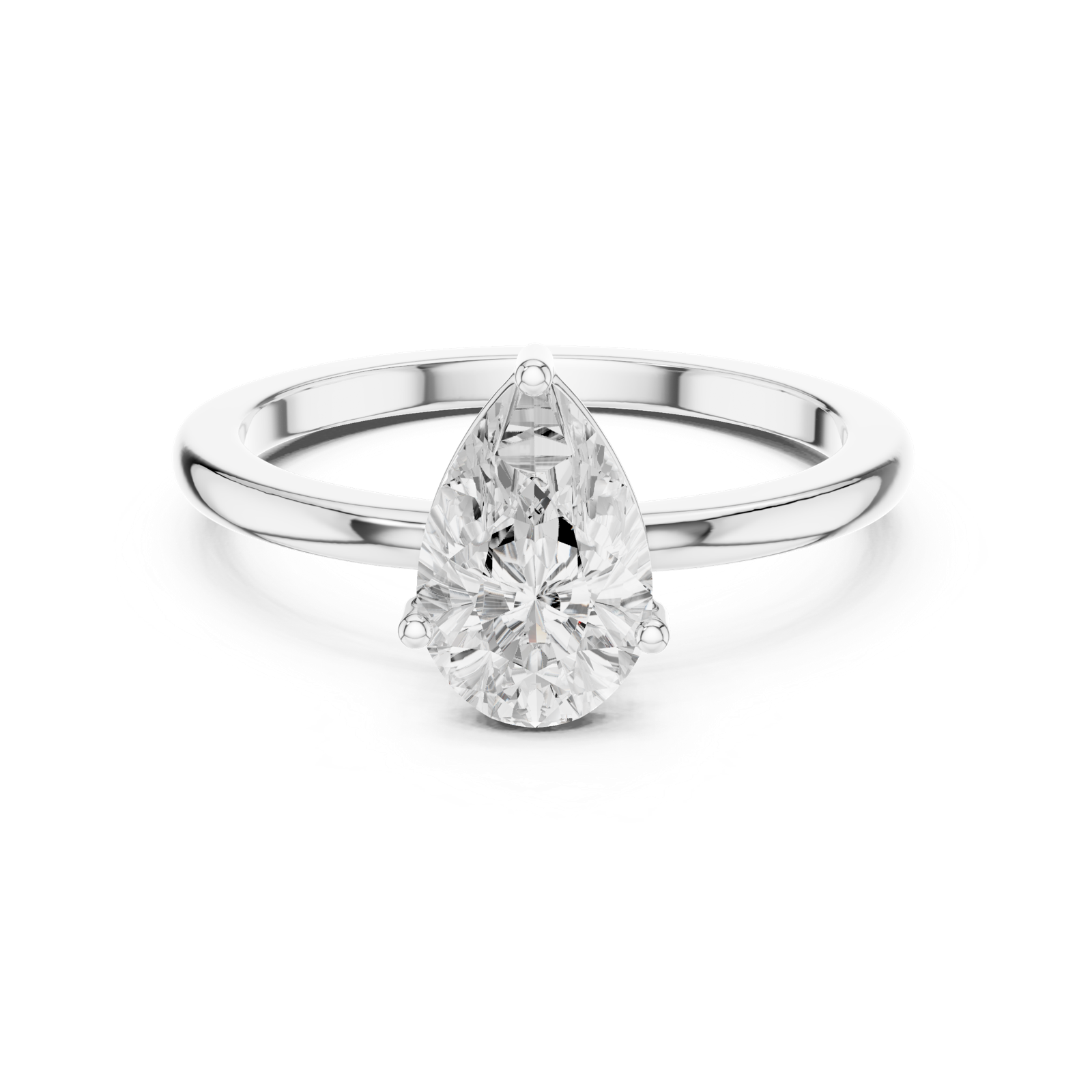 Gold Ring DDLR-1080, White Gold, view 4