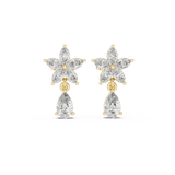 Gold Earrings AGDER-305, Yellow Gold