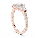 Gold Ring DDLR-1078, Rose Gold, view 1