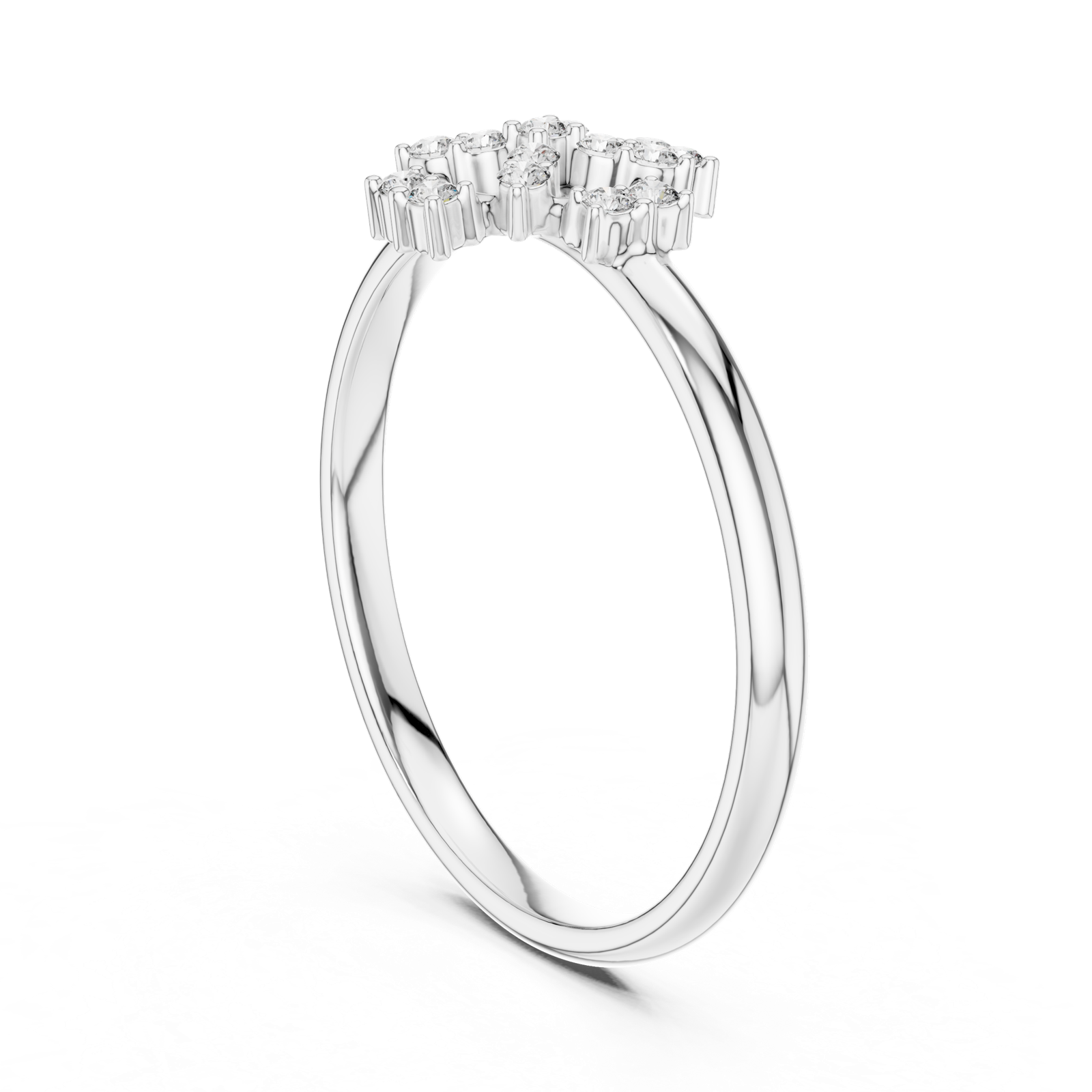 Gold Ring 1 (428), White Gold, view 1