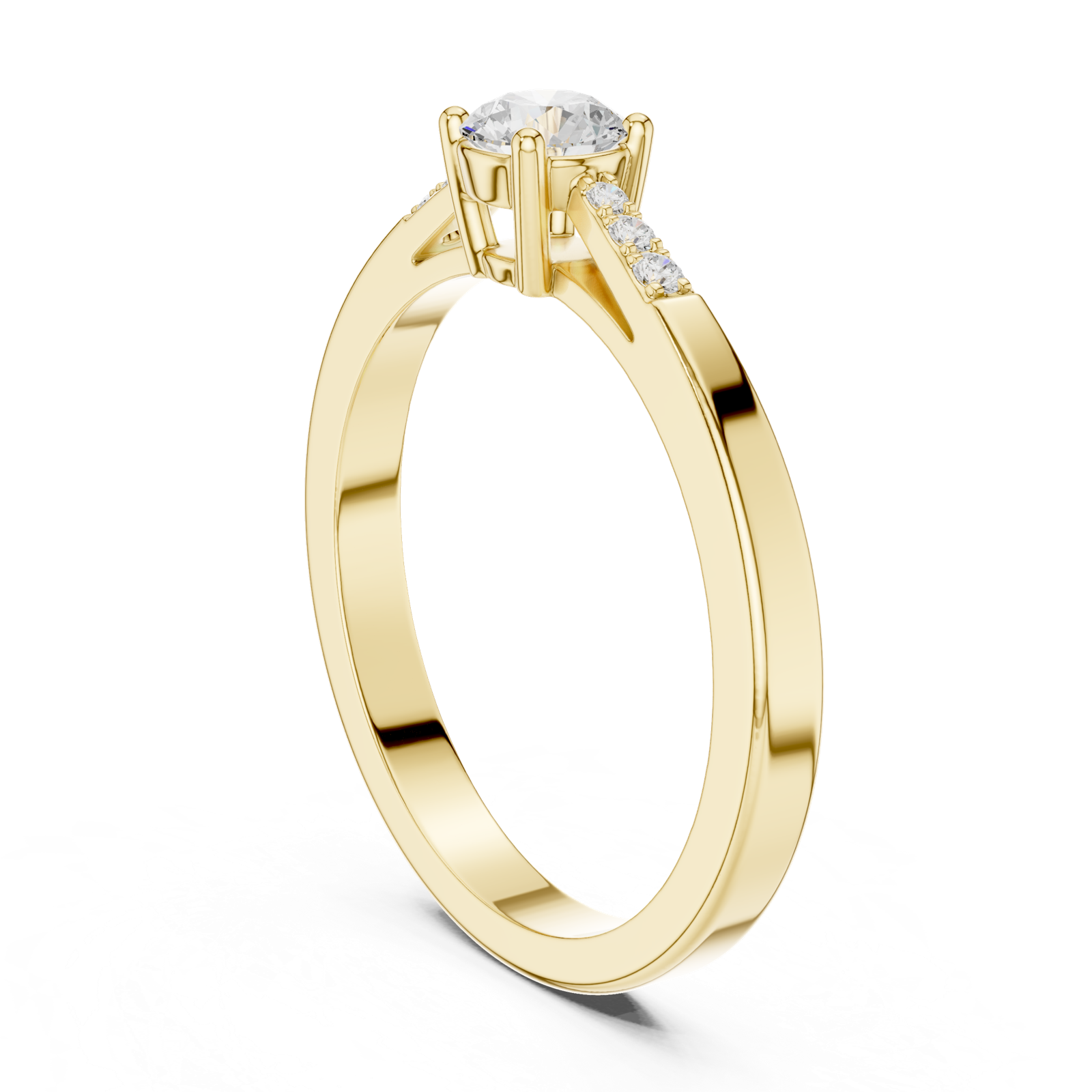 Gold Ring DDLR-838, Yellow Gold, view 1