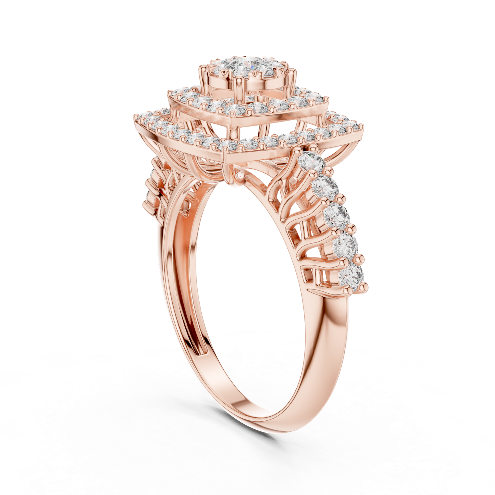 Gold Pendant 19-120034L, Rose Gold, view 1