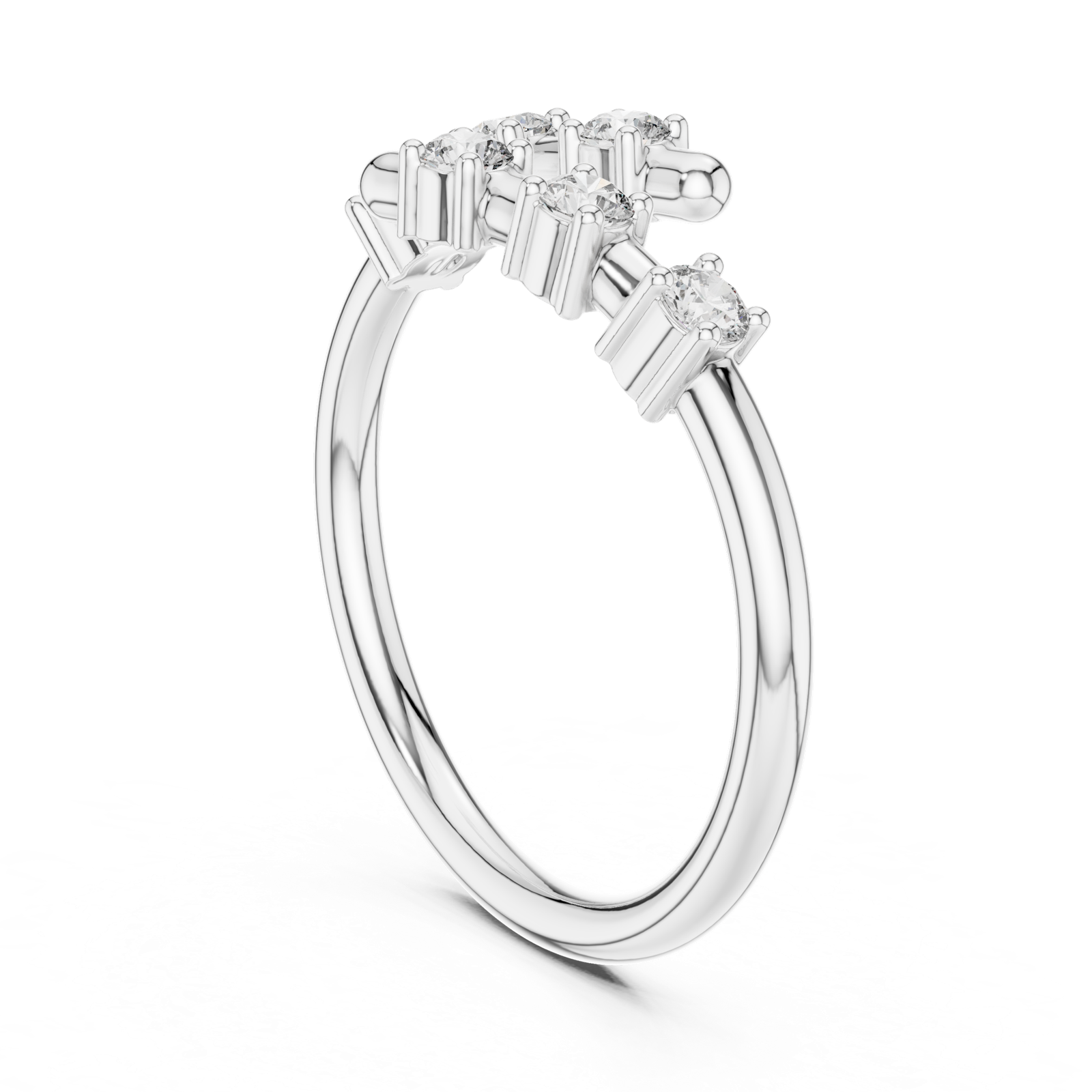 Gold Ring L28-15, White Gold