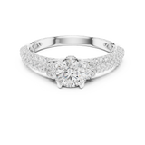 Gold Ring LR-0329, White Gold, view 4