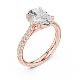 Gold Ring DDLR-729, Rose Gold, view 2