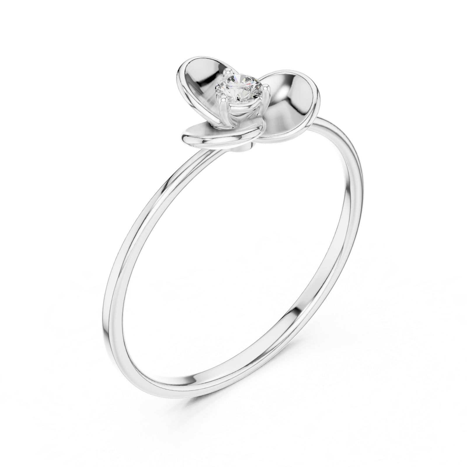 Gold Ring 1 (192), White Gold, view 2