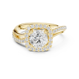 Gold Ring DDLR-680, Yellow Gold, view 4