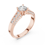 Gold Ring LR-0303, Rose Gold, view 2