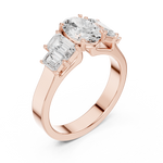 Gold Ring DDLR-1063, Rose Gold, view 2