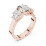 Gold Ring DDLR-1063, Rose Gold, view 2
