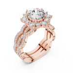 Gold Pendant 9-10018L_34, Rose Gold, view 2