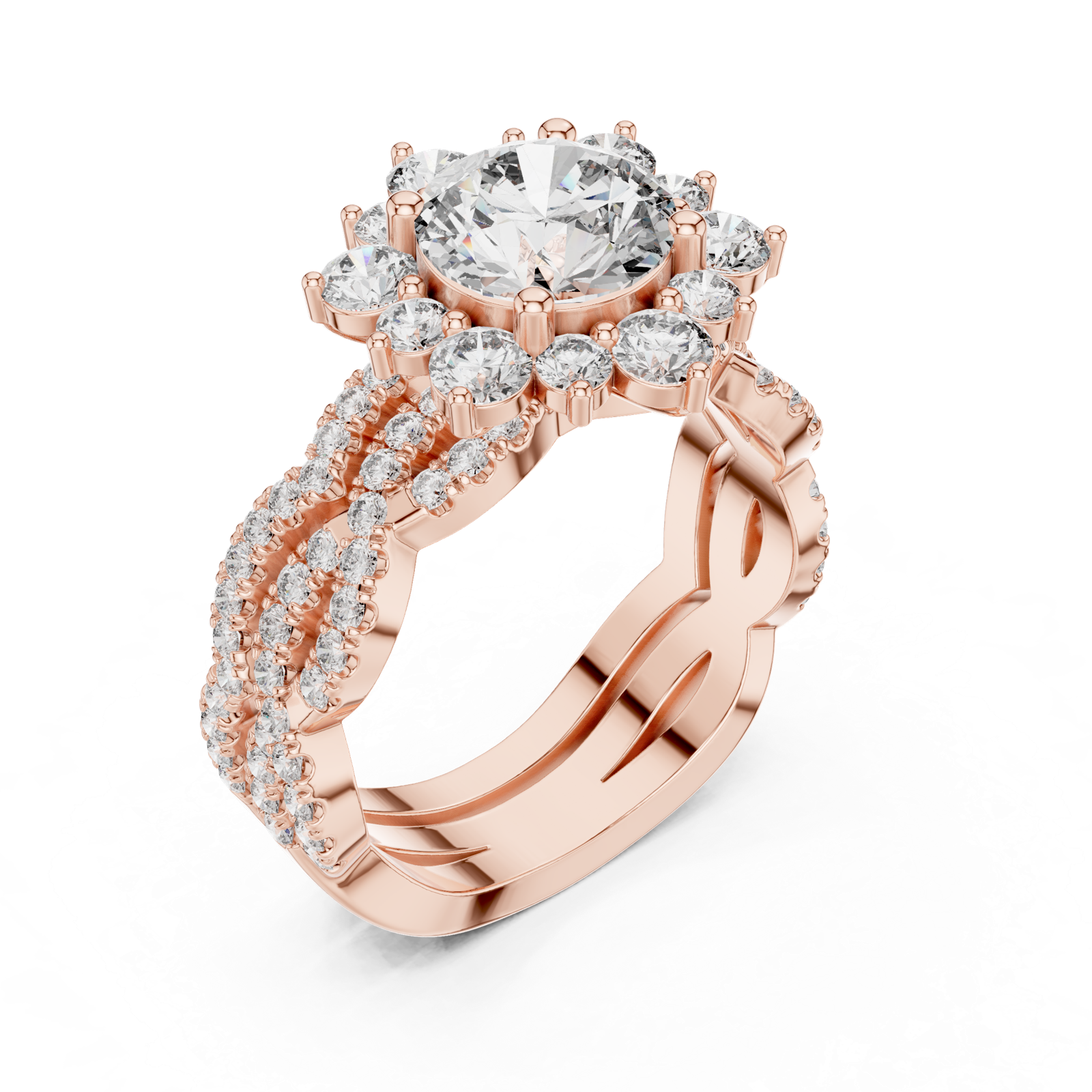 Gold Pendant 9-10018L_34, Rose Gold, view 2