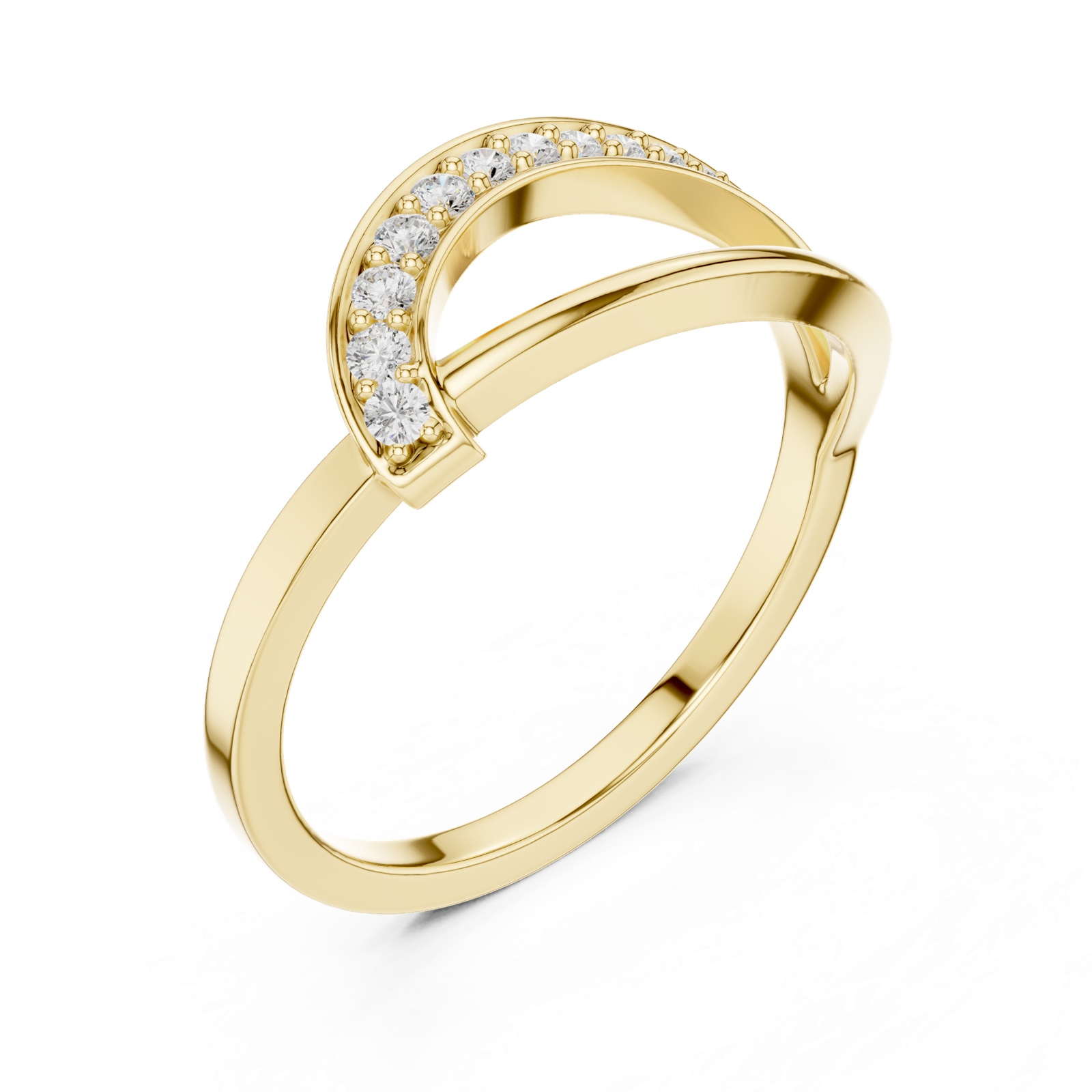 Gold Ring SBWR(2), Yellow Gold, view 2