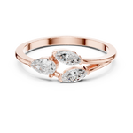 Gold Ring HLR-235, Rose Gold, view 4