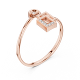 Gold Ring 1 (156), Rose Gold, view 2