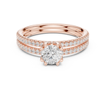 Gold Ring LR-0342, Rose Gold, view 4
