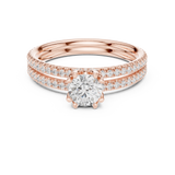 Gold Ring LR-0342, Rose Gold, view 4
