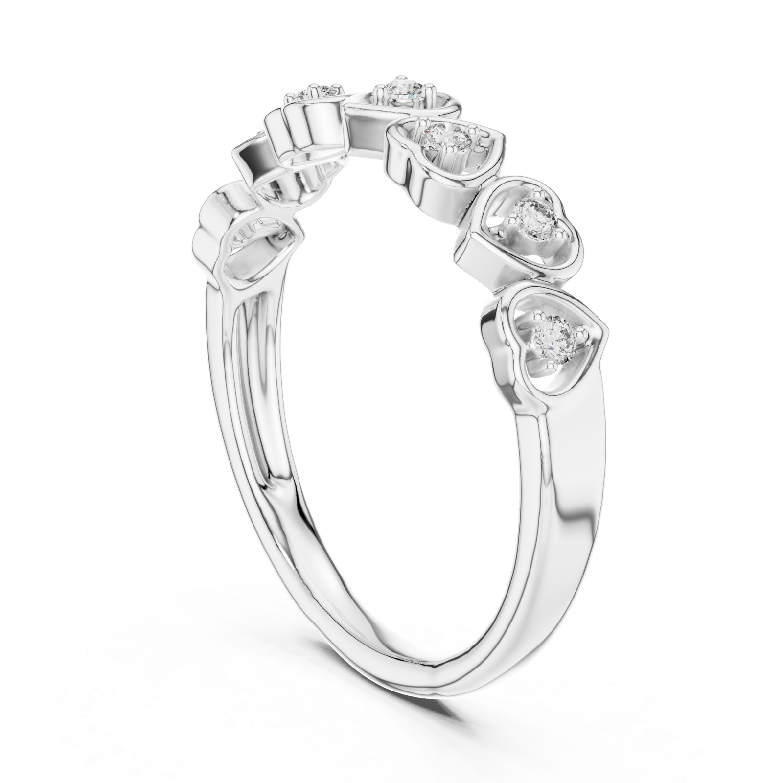 Gold Ring 12-10058@L, White Gold, view 1