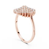 Gold Ring DR-6304, Rose Gold, view 1