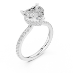 Gold Ring DDLR-1018, White Gold, view 2