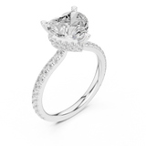 Gold Ring DDLR-1018, White Gold, view 2