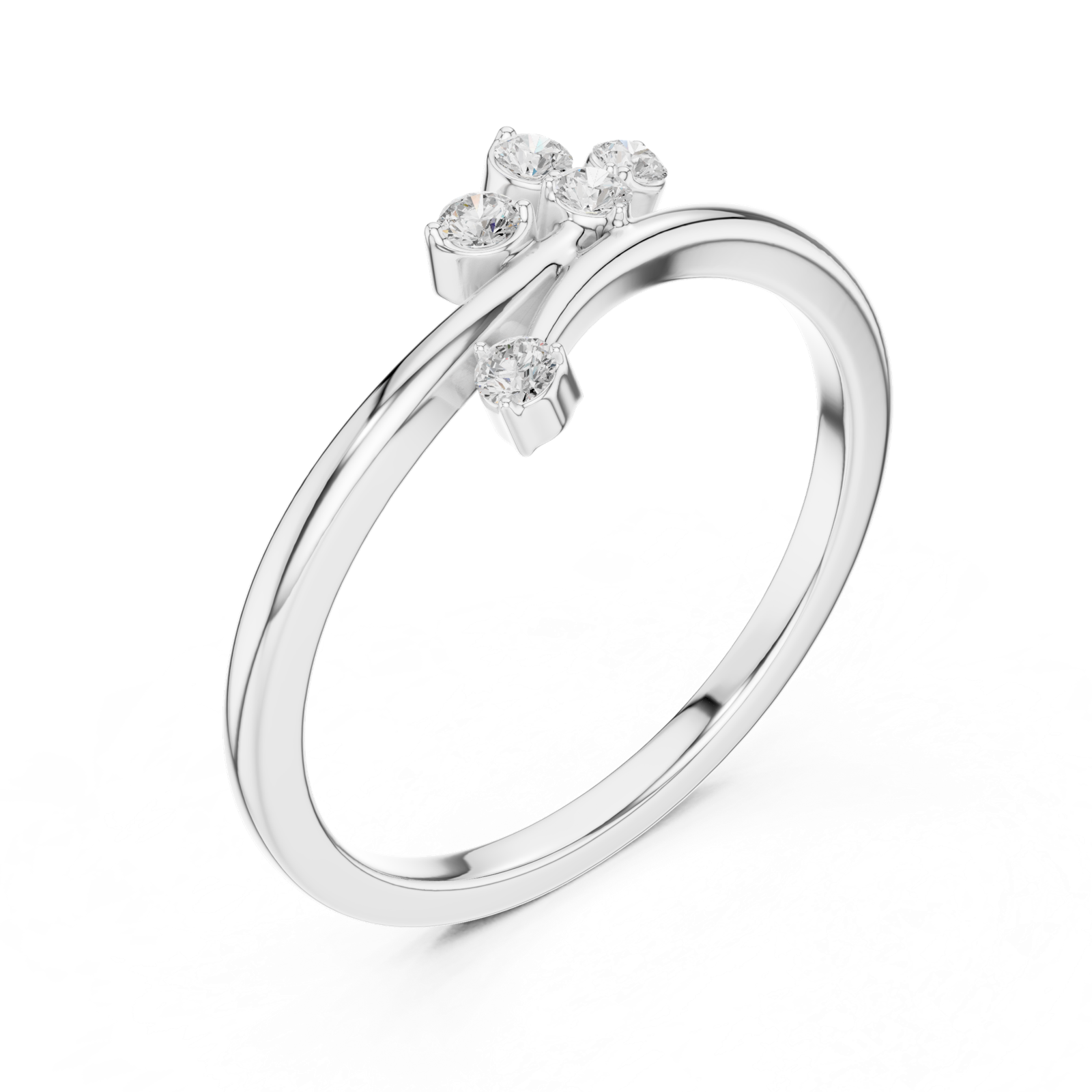 Gold Ring SBWR(45), White Gold, view 2