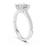 Gold Ring DDLR-735, White Gold, view 1