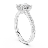 Gold Ring DDLR-735, White Gold, view 1