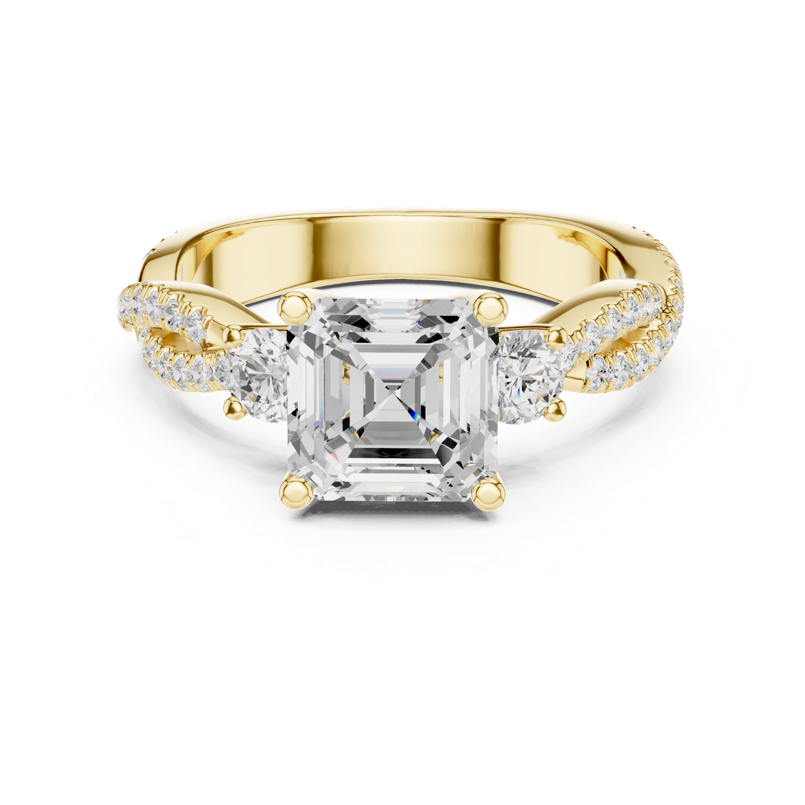 Gold Ring DDLR-1032, Yellow Gold