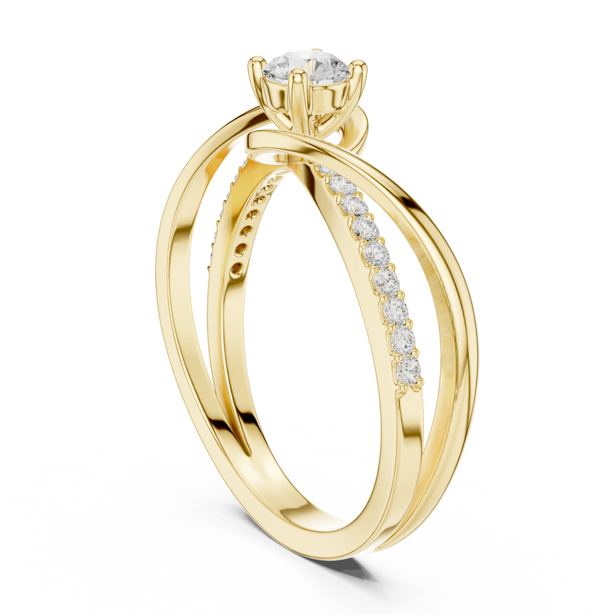 Gold Ring SBWR(39), Yellow Gold, view 1