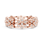 Gold Ring R37, Rose Gold, view 3