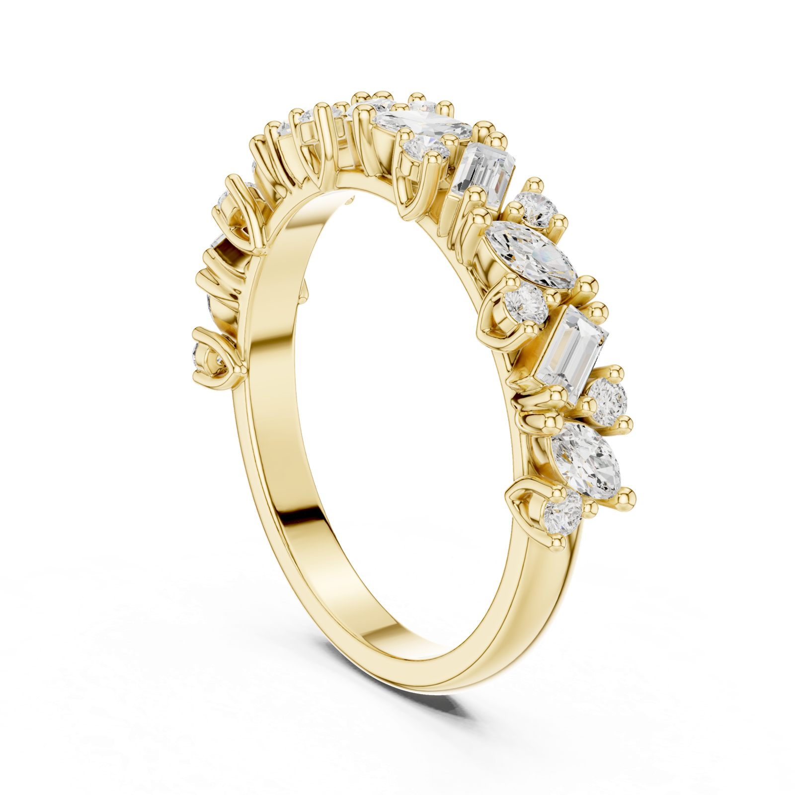 Gold Ring DDLR-318, Yellow Gold, view 1