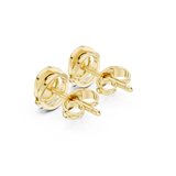 Gold Earrings SBER(44), Yellow Gold, view 2