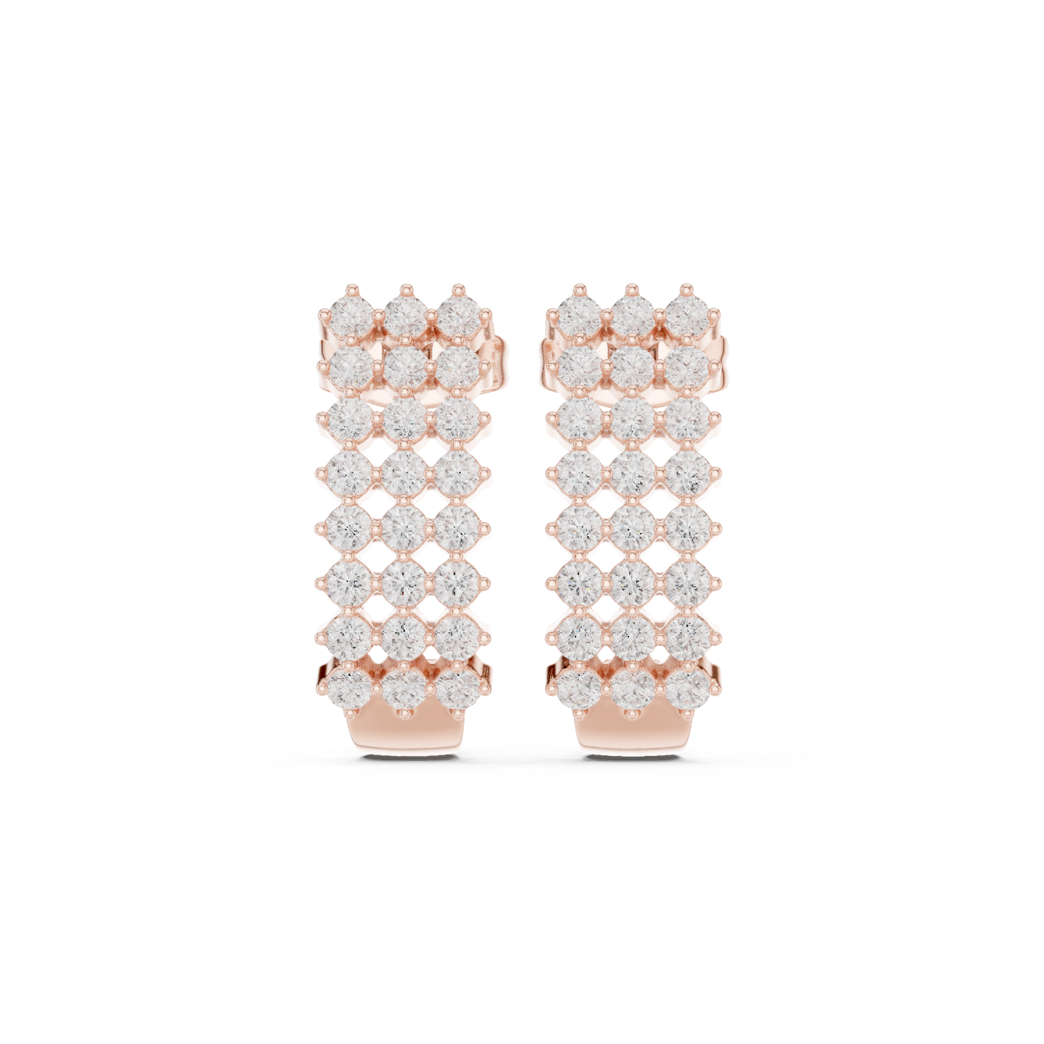 Gold Earrings SBER(55), Rose Gold