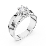 Gold Men's Ring GGR-0024, White Gold, view 2