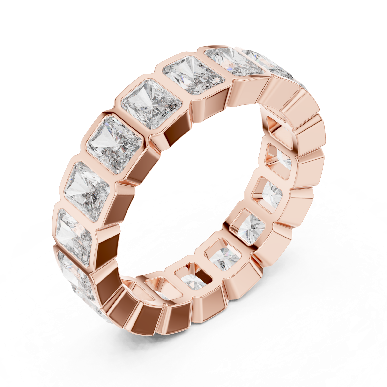Gold Ring DDLR-222, Rose Gold, view 2