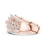 Gold Ring DDLR-759, Rose Gold, view 3
